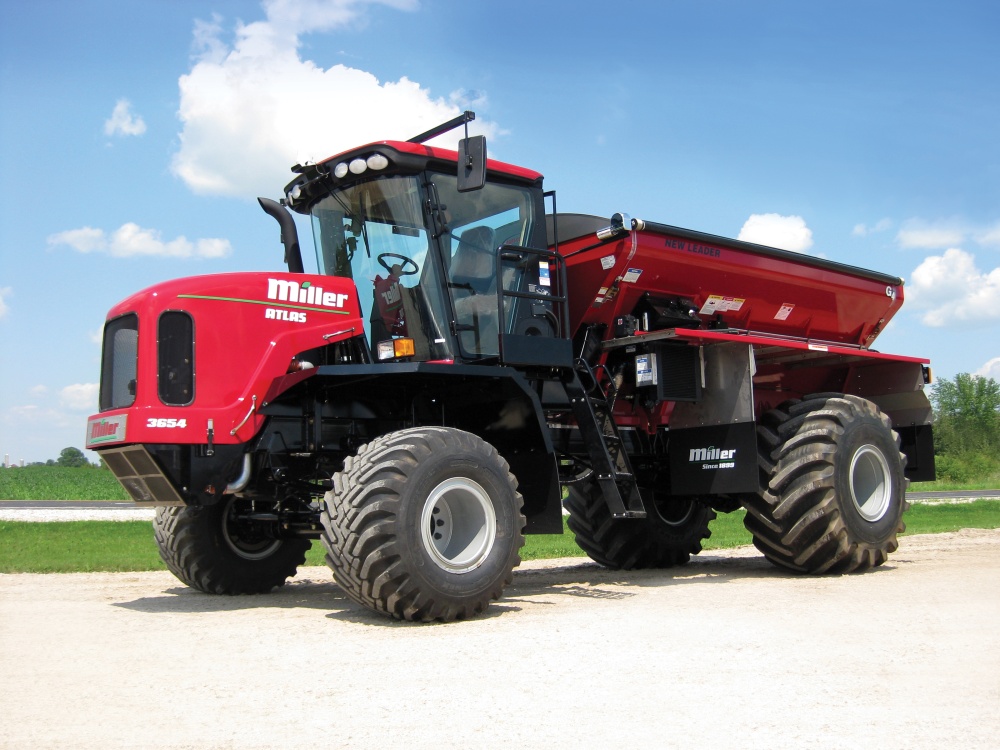 The Miller Atlas 3654 is rated for up to 2,000-gallon liquid systems — or it can be equipped with either a 13- or 14-foot dry spinner box. MORE >>
