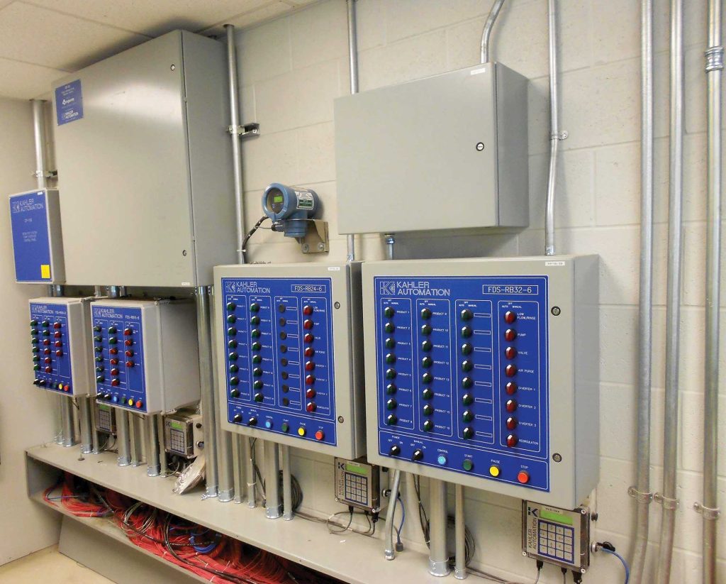 Trupointe Cooperative’s location in Milford, IN, has many Kahler Automation units in its control room.