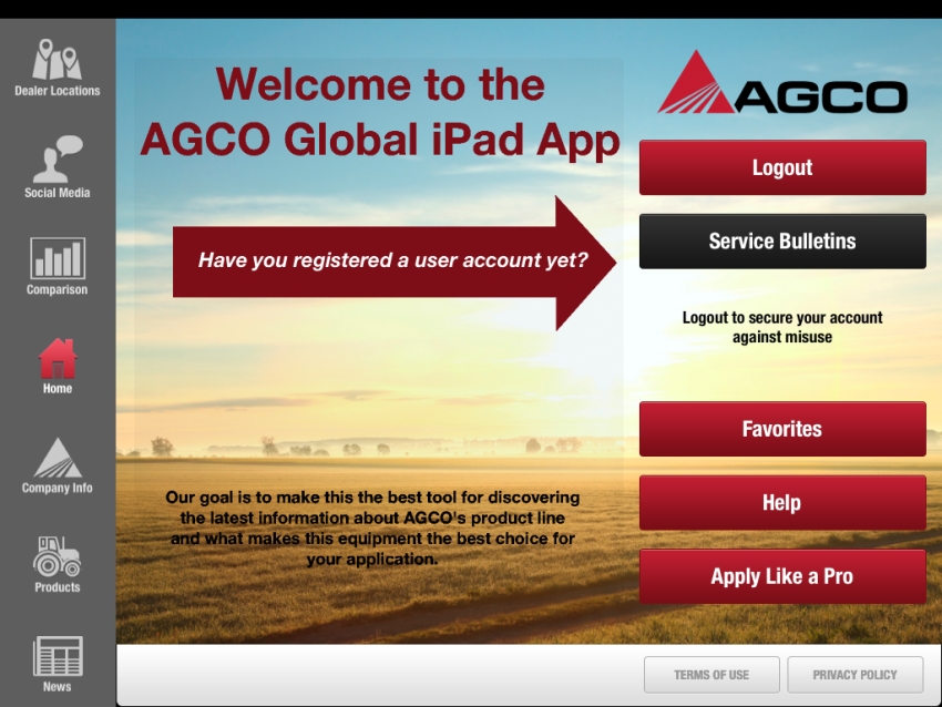 AGCO Launches Global iPad App