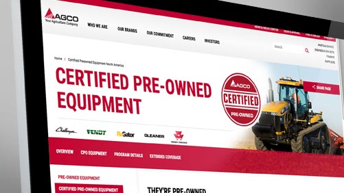 New AGCO Website Helps Customers Shop For Certified Pre-Owned Ag Equipment