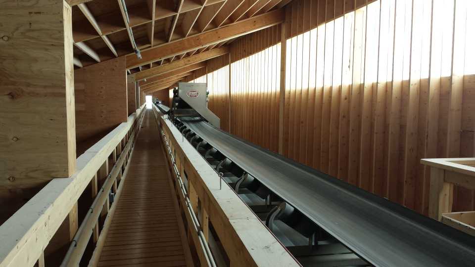 Wilbur-Ellis Miller SD conveyor belt