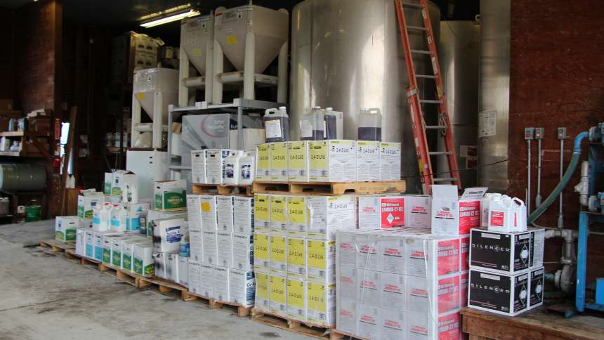Crop Protection Products in storage