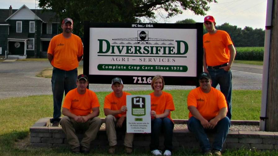 Diversified Agri-Services Certified In 4R Nutrient Stewardship