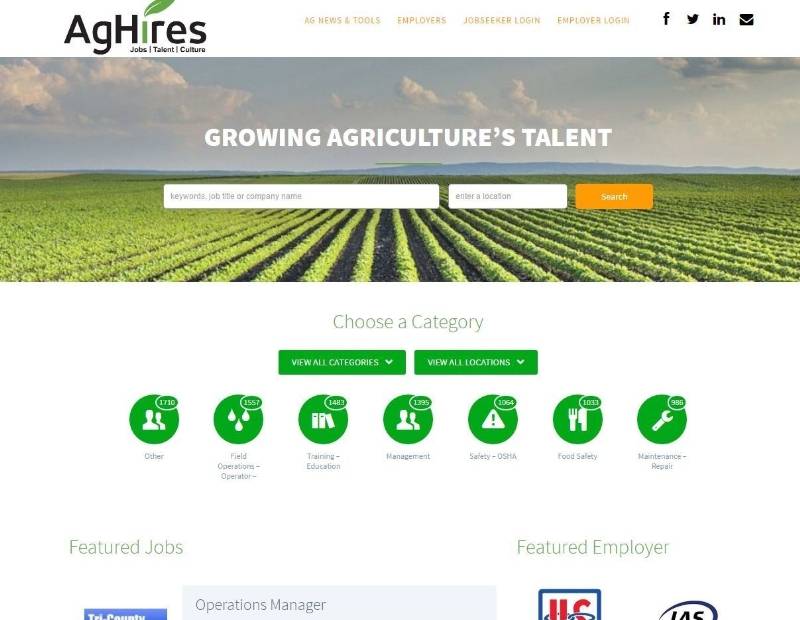 AgHires Launches Redesigned Job Board, Recruiting Platform