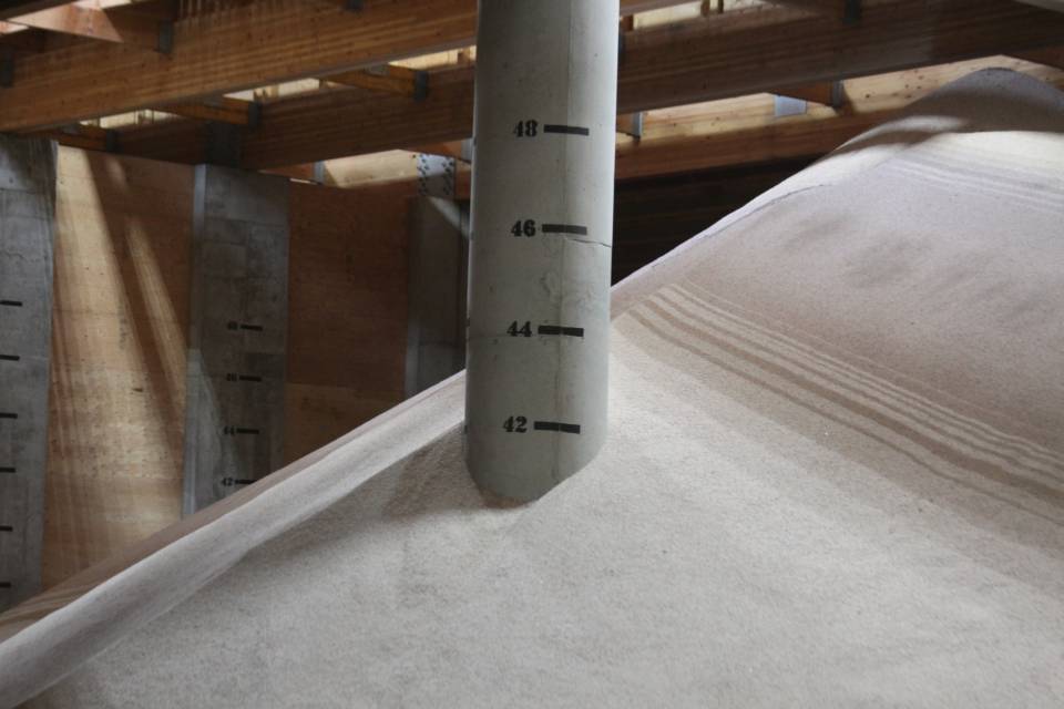 Fertilizer storage.