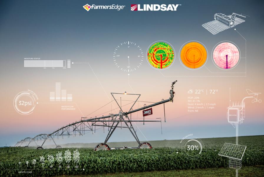 Lindsay, Farmers Edge Expand Digital Partnership to Connect Two Million Irrigated Acres by the End of 2021