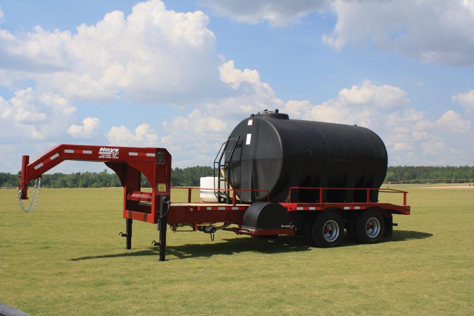 A 2,500-Gallon Gooseneck Nurse Trailer.