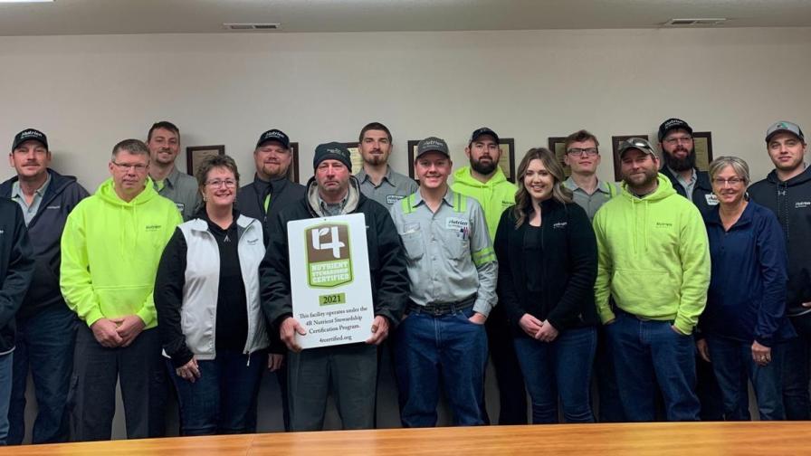 Nutrien Ag Solutions Leipsic-Ottawa Achieves 4R Nutrient Stewardship Certification