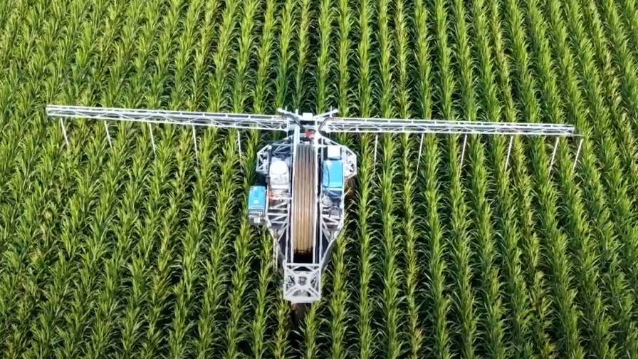 High-Clearance Robotic Irrigation System to be Studied in Iowa