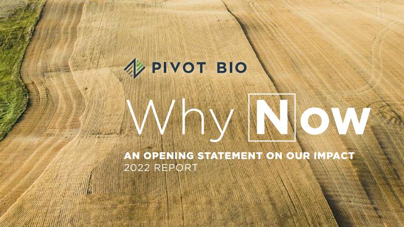 New Pivot Bio Report Shows Promise of Biofertilizer