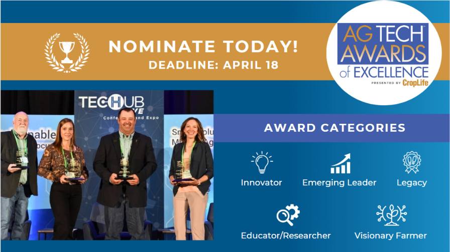 Only 1 Month Left to Nominate – Ag Tech Awards of Excellence