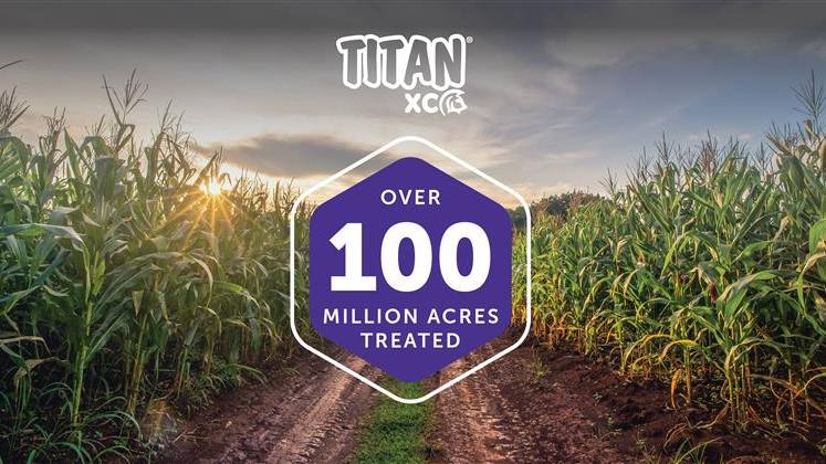 TITAN XC Fertilizer Enhancer Reaches 100 Million Acres Treated in North America
